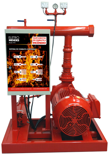 Conjunto motobomba contra incêndio modelo KA-11